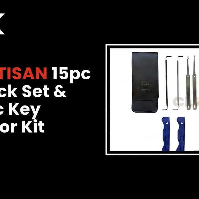 Ilco ARTISAN 15pc Lock Pick Set & Ilco 3pc Key Extractor Kit