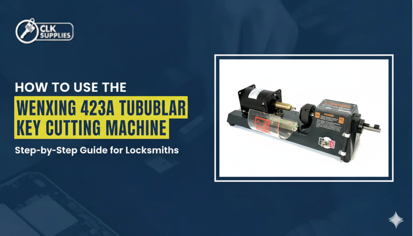 Tubular key cutting machine