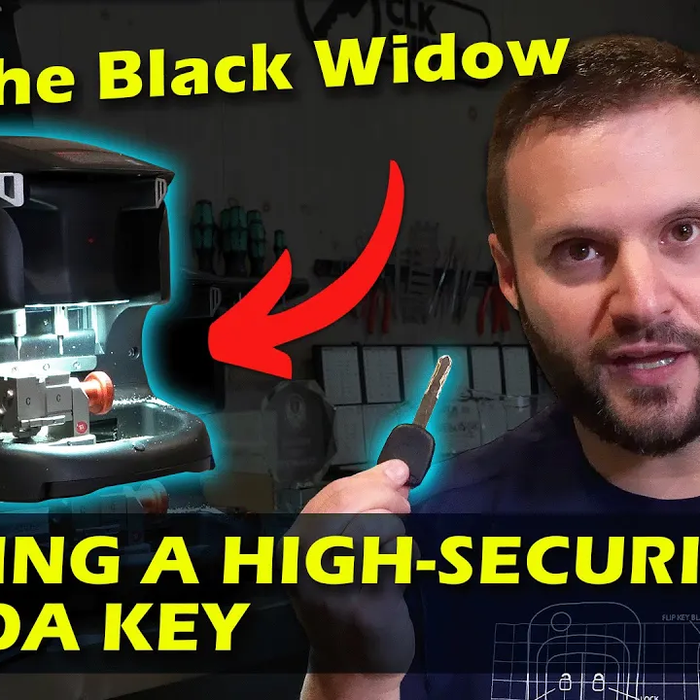 How to Cut a Honda High Security Key with the Black Widow Key Machine