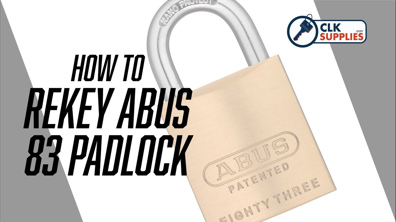 How to Rekey Abus 83 Series Padlocks