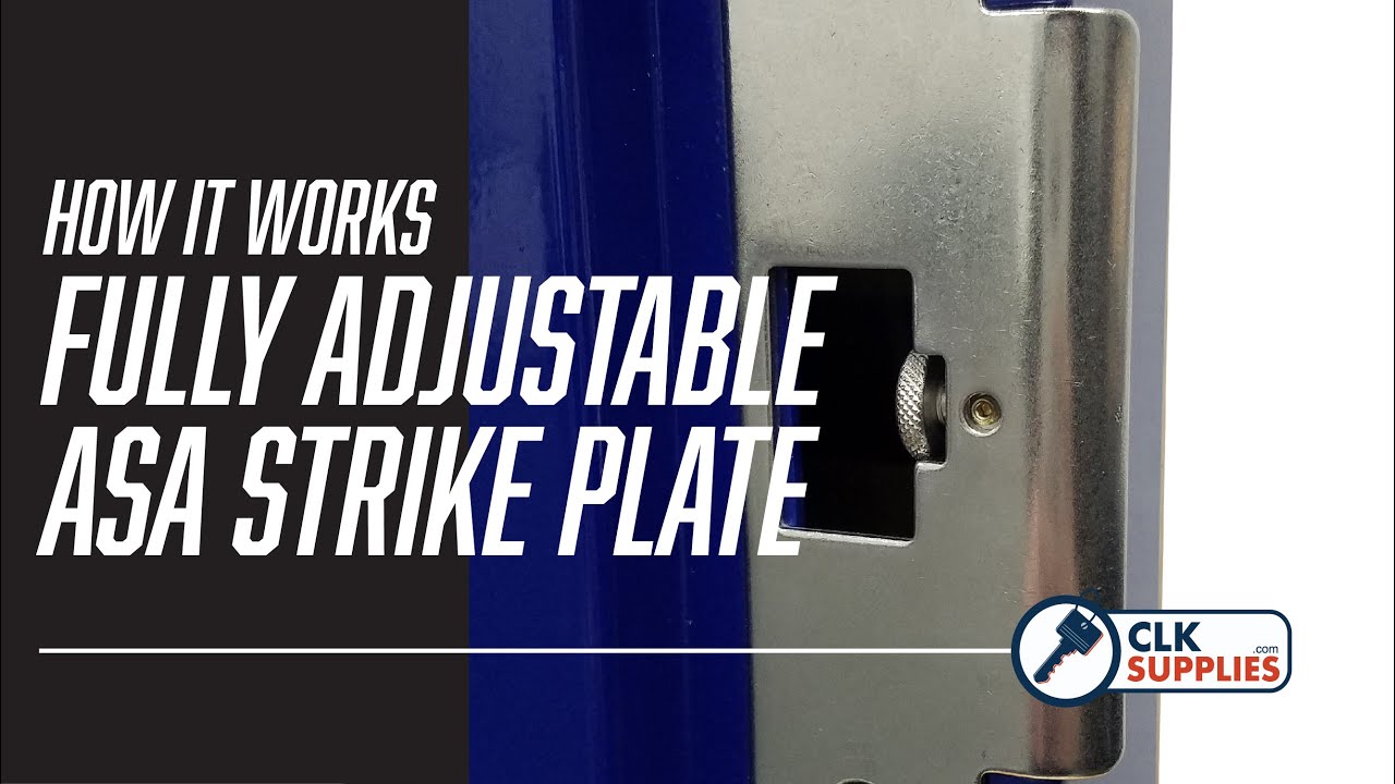 Strike-Rite Fully Adjustable ASA Strike Plate