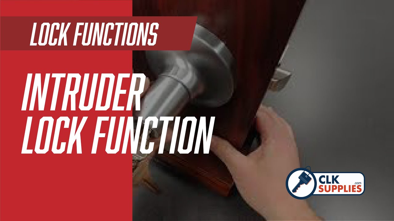 Intruder Lock Function on Grade 1 & 2 Commercial Locks