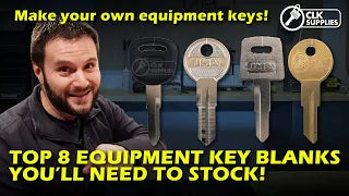 Top 8 Essential Equipment Key Blanks for Locksmiths
