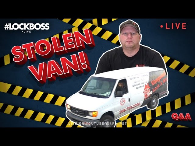 Kip's locksmith van was stolen - LIVE Q&A | #Lockboss Show & Giveaway