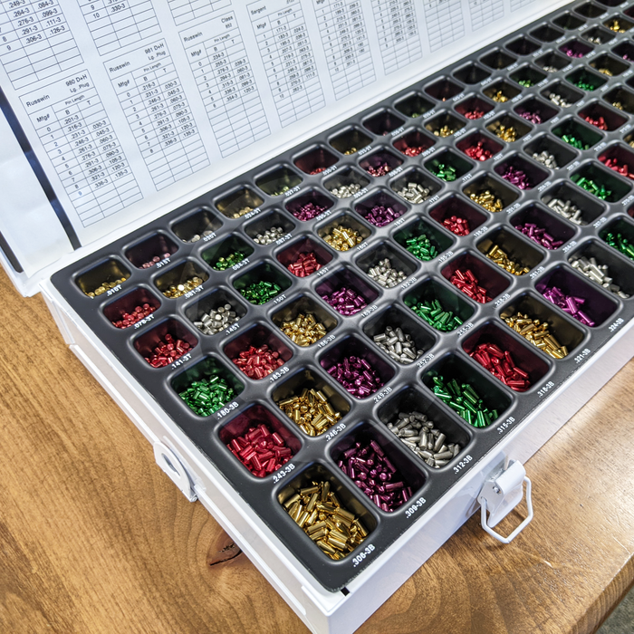 003 Universal Pinning Kit, Metal Box, Color-Coded Pins | Made in USA .003 Pinning Kit Specialty Products Mfg.