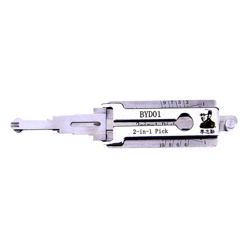 Original Lishi BYD01 2-in-1 Tool 2-in-1 Pick-Decoder Original Lishi