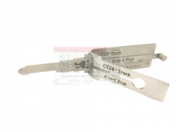Original Lishi CY24 2-1 Pick/Decoder for Trucks with 5th Wafer Only (i.e. Peterbilt) 2-in-1 Pick-Decoder Original Lishi