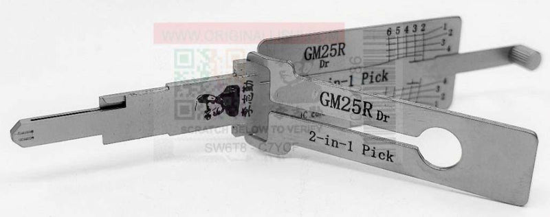 Original Lishi GM25R 2-in-1 tool for Kenworth 2-in-1 Pick-Decoder Original Lishi