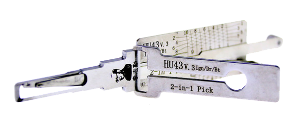 Original Lishi HU43 2-in-1 Tool for Pontiac 2-in-1 Pick-Decoder Original Lishi