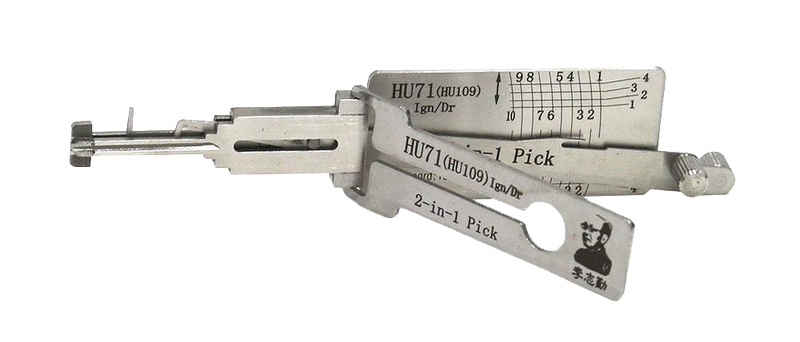 Original Lishi HU71 2-in-1 Tool for Scania Trucks 2-in-1 Pick-Decoder Original Lishi