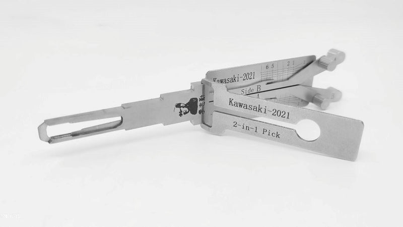 Original Lishi Kawasaki-2021 2-in-1 Tool for Kawasaki 2-in-1 Pick-Decoder Original Lishi