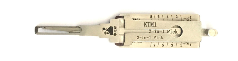Original Lishi KTM1 2-in-1 Tool for Yamaha Motorcycle 2-in-1 Pick-Decoder Original Lishi