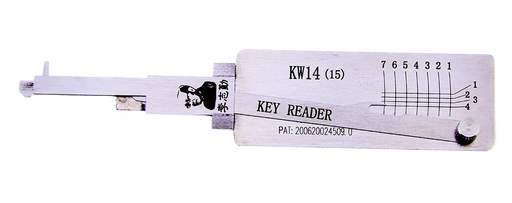 Original Lishi KW14/KW15 Decoder for Kawsaki Motorcycle 2-in-1 Pick-Decoder Original Lishi