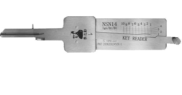 Original Lishi NSN14/DA34 Decoder for Nissan/Subaru 2-in-1 Pick-Decoder Original Lishi