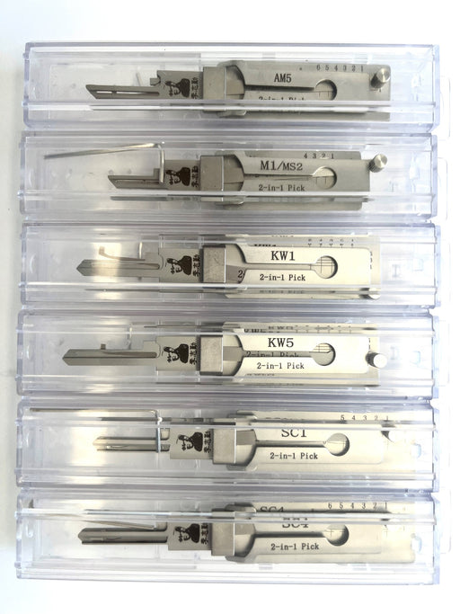 Original Lishi Residential Bundle (6 pcs) 2-in-1 Pick-Decoder Original Lishi