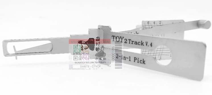 Original Lishi TOY2T-V4-CUTOUT 2-in-1 Tool for Toyota/Lexus 2-in-1 Pick-Decoder Original Lishi