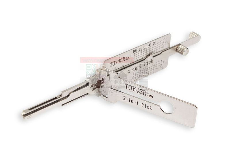 Original Lishi TOY43R 2-1 Pick/Decoder - Anti-Glare 2-in-1 Pick-Decoder Original Lishi