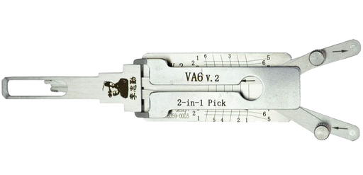 Original Lishi VA6-QL 2-in-1 Tool for Peugeot Smart Fortwo 2-in-1 Pick-Decoder Original Lishi