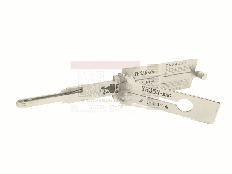 Original Lishi YH35/YM64 2-1 Pick/Decoder for Yamaha Magnetic Gate Ignitions 2-in-1 Pick-Decoder Original Lishi