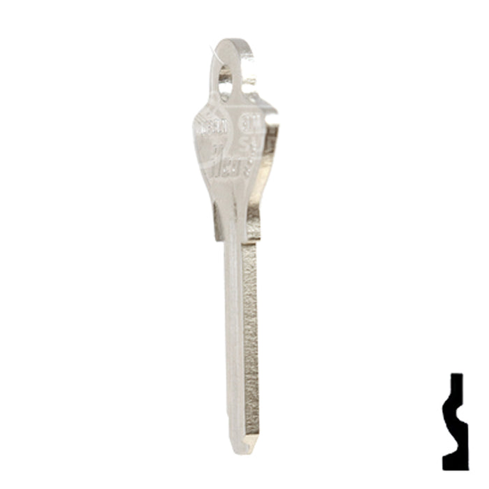 Uncut Key Blank | Ilco, Craftsman | EL11