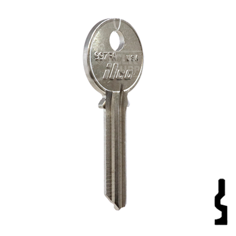 Uncut Key Blank | Yale | 997PA Residential-Commercial Key Ilco