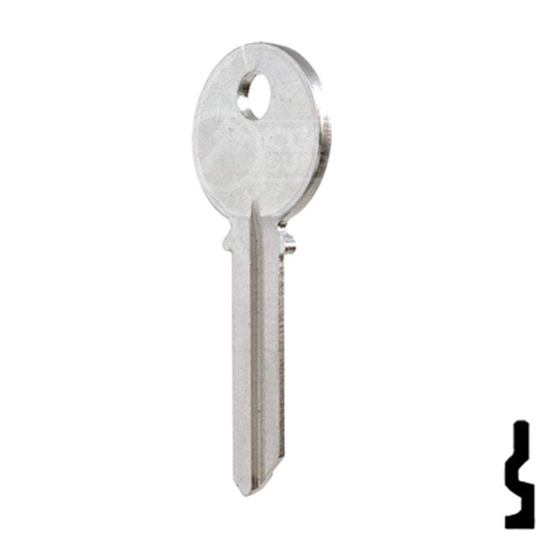 Uncut Key Blank | Yale | 997PA Residential-Commercial Key Ilco