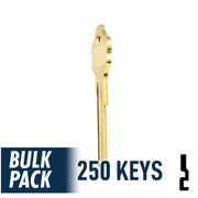 250 Pack KW10 Kwikset Key (Brass) 250 Pack Ilco