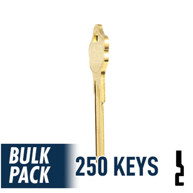250 Pack KW10 Kwikset Key (Brass) 250 Pack Ilco