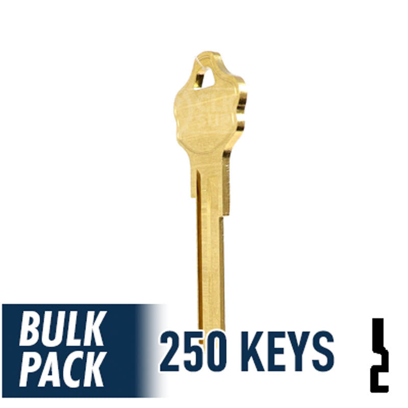 250 Pack KW10 Kwikset Key (Brass) 250 Pack Ilco