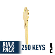 250 Pack KW10 Kwikset Key (Brass) 250 Pack Ilco