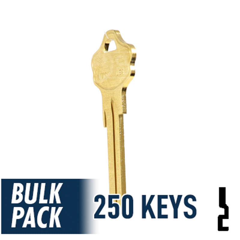 250 Pack KW10 Kwikset Key (Brass) 250 Pack Ilco