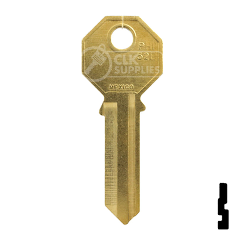 Phillips Mexico (PHI-52, PHA1) Brass Key Blank All JMA USA