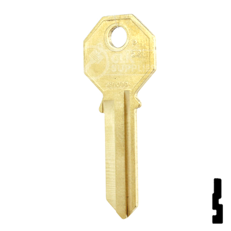 Phillips Mexico (PHI-52, PHA1) Brass Key Blank All JMA USA
