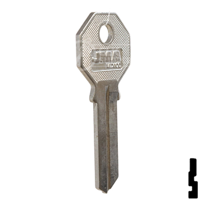 Phillips Mexico (PHI-52, PHA1) Nickel Plated Key Blank All JMA USA