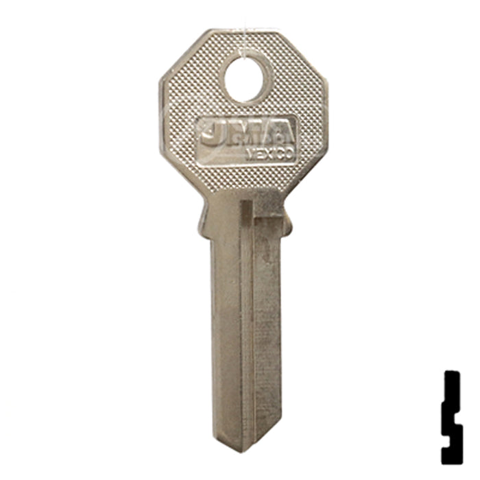 Phillips Mexico (PHI-52, PHA1) Nickel Plated Key Blank All JMA USA