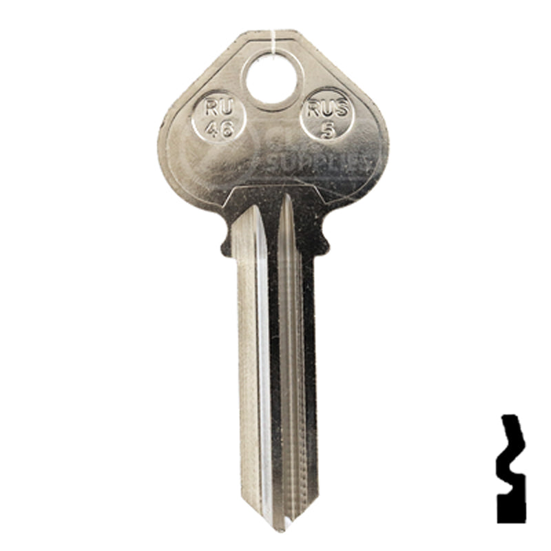 Russwin RU46 Keyblank  NP All JMA USA