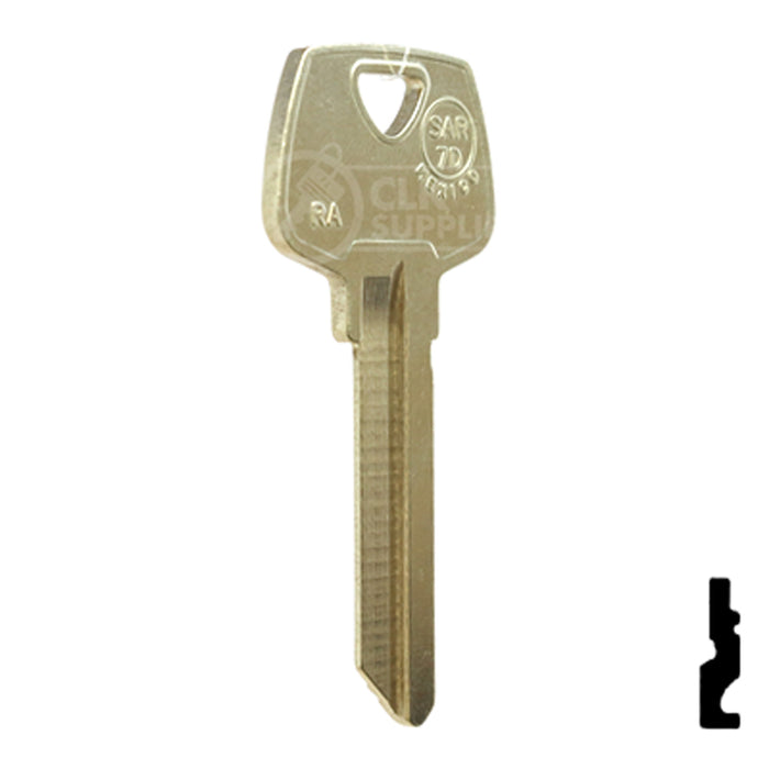 Sargent Key Blank "RA" SAR-7D (1007RA) 6 pin All JMA USA