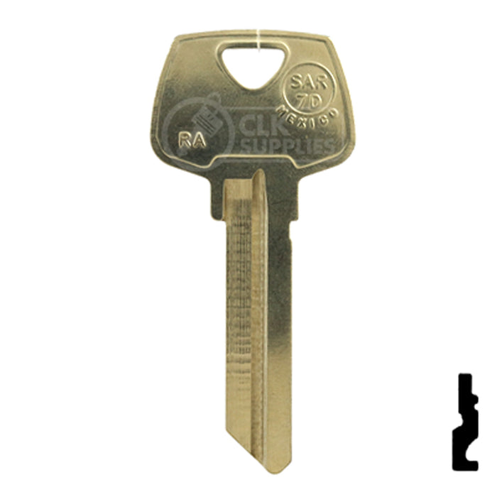 Sargent Key Blank "RA" SAR-7D (1007RA) 6 pin All JMA USA