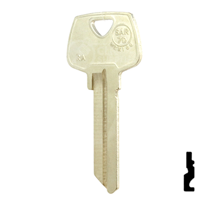 Sargent Key Blank "RA" SAR-7D (1007RA) 6 pin All JMA USA