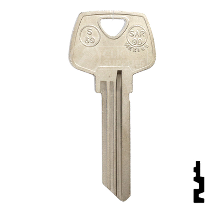 Sargent (S69, L1010N) 6-Pin Key Blank  - by JMA All JMA USA