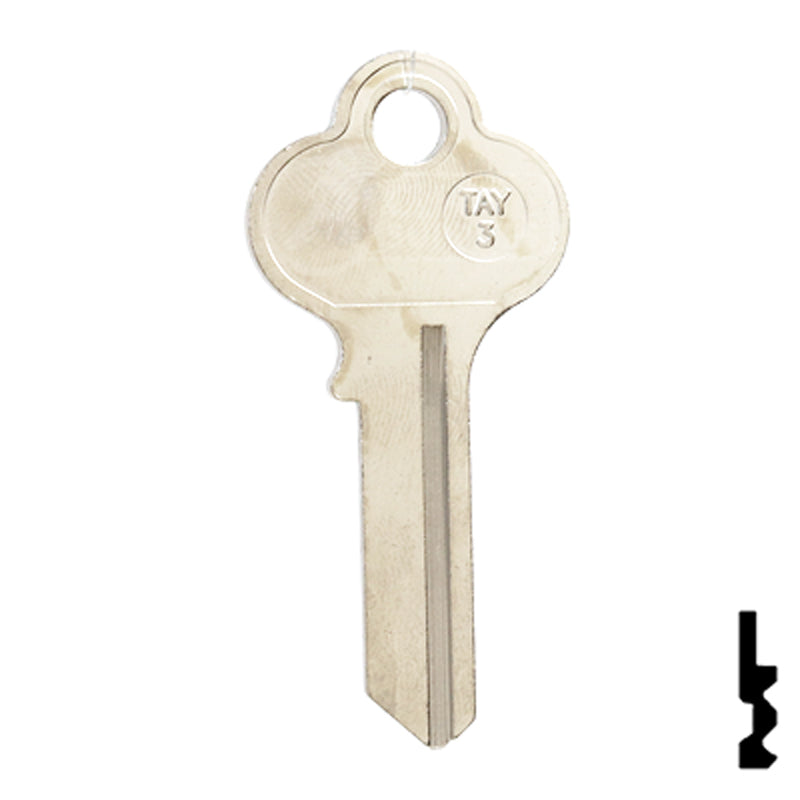 Taylor Key blank (T7, TAY-3) All JMA USA