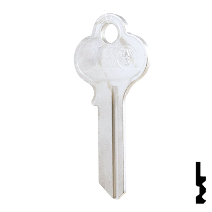 Taylor Key blank (T7, TAY-3) All JMA USA