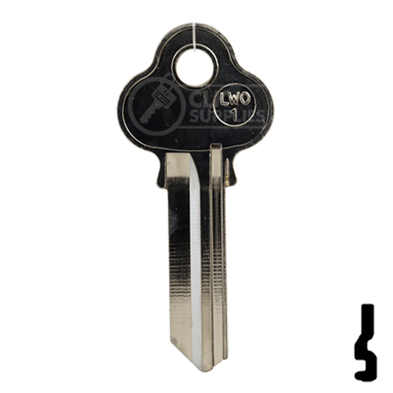 Uncut Key Blank | Lockwood | LWO1-NP, LWO4R All JMA USA