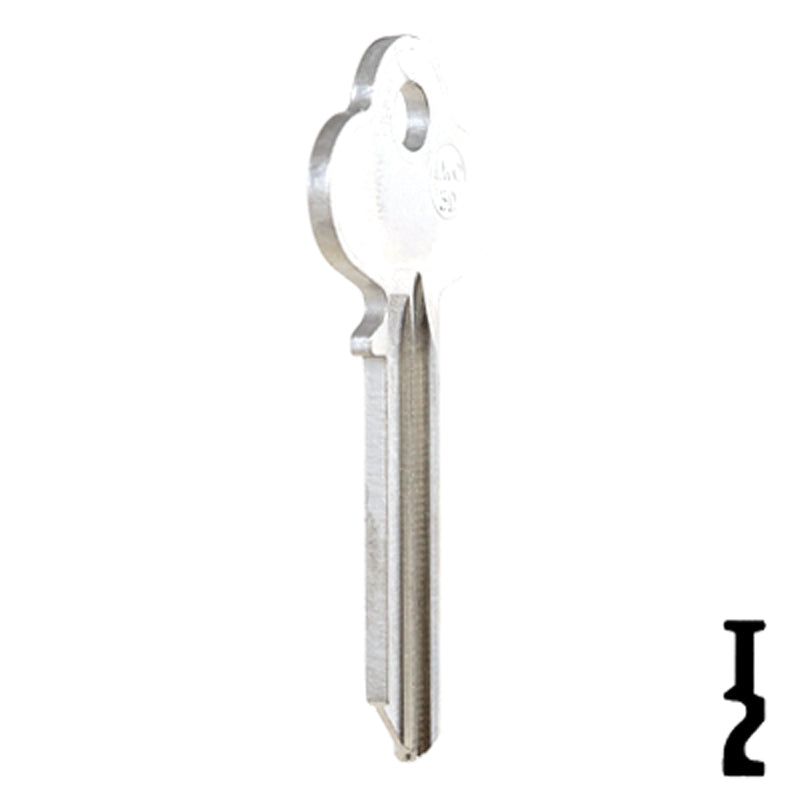 Uncut Key Blank | Lockwood | LWO3D-NP,  A1015M All JMA USA