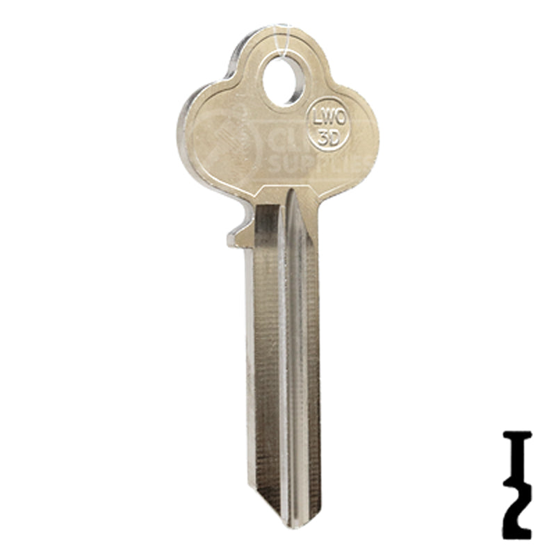 Uncut Key Blank | Lockwood | LWO3D-NP,  A1015M All JMA USA