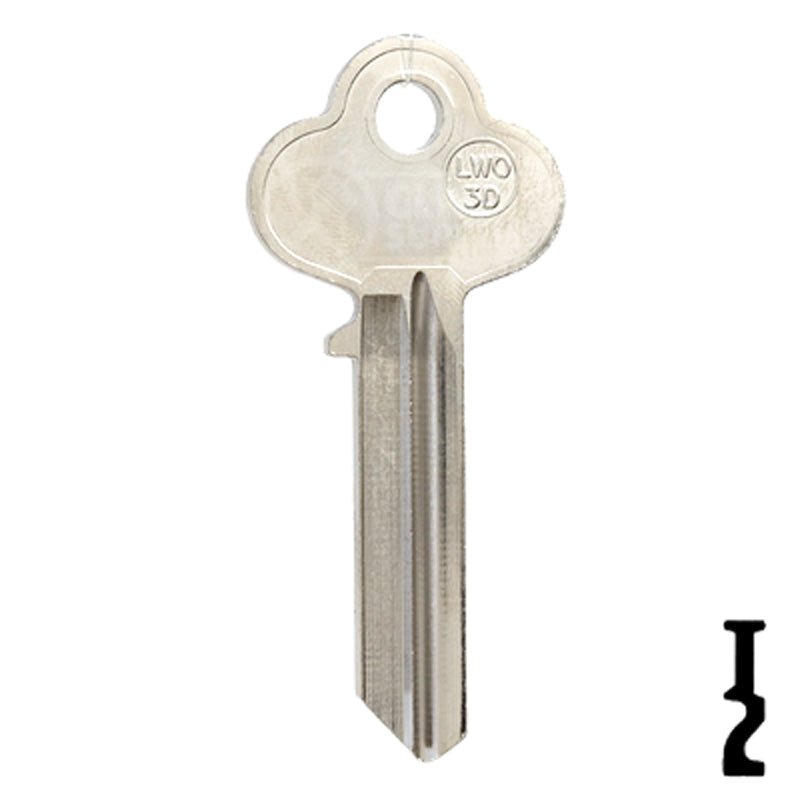 Uncut Key Blank | Lockwood | LWO3D-NP,  A1015M All JMA USA