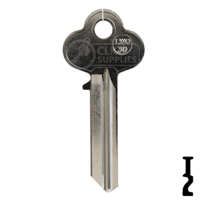 Uncut Key Blank | Lockwood | LWO3D-NP,  A1015M All JMA USA