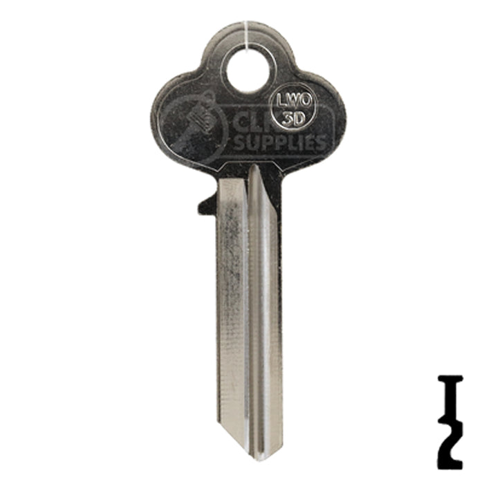 Uncut Key Blank | Lockwood | LWO3D-NP,  A1015M All JMA USA