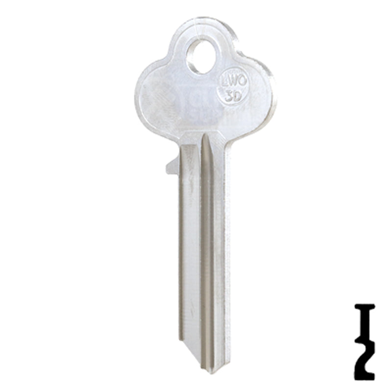 Uncut Key Blank | Lockwood | LWO3D-NP,  A1015M All JMA USA
