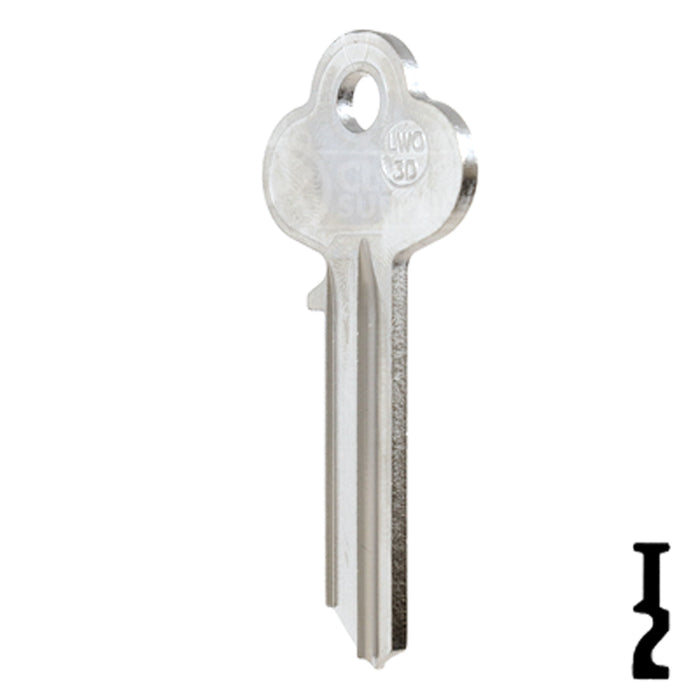 Uncut Key Blank | Lockwood | LWO3D-NP,  A1015M All JMA USA